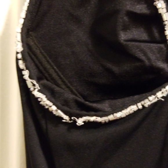 [La Perla] nwt embellished black slip dress. - Picture 6 of 7